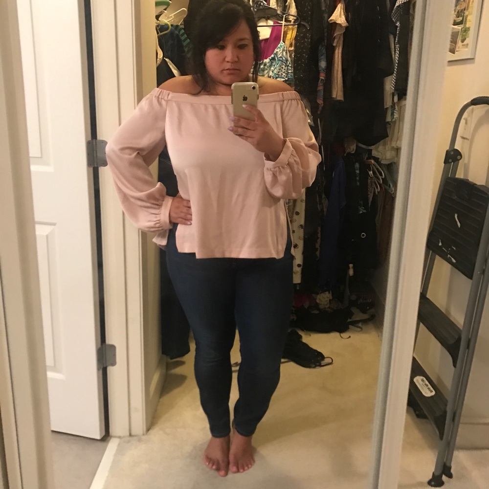 NWT BCBG Off-shoulder top